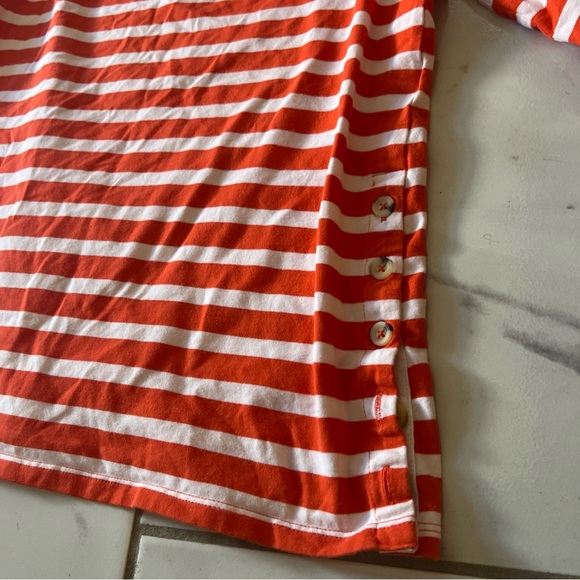 Maeve Orange and White Long Sleeve Tee - Picture 5 of 12